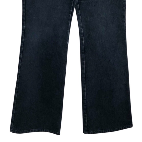 Lafayette 148 | Mid Rise Dark Wash Denim Boot Cut Jeans Size 12 - Picture 4 of 10